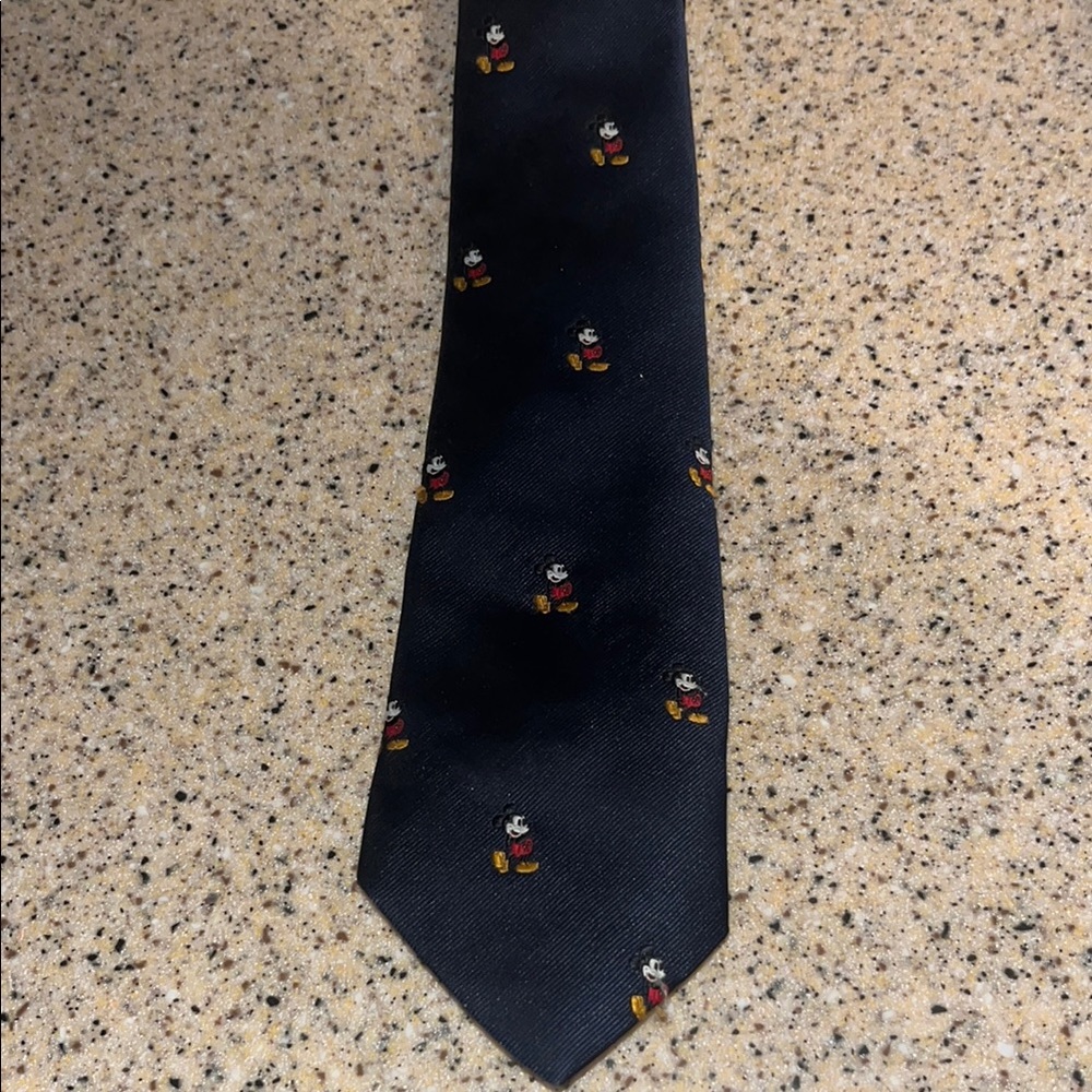 Vintage Cervantes Disney Navy Mickey Mouse Character Tie Vintage Classic Design - Picture 6 of 6
